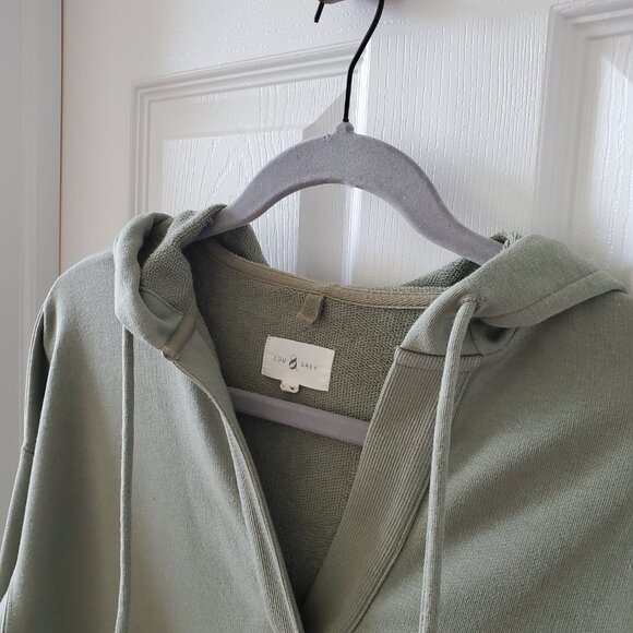 Lou & Grey hoodie sweatshirt lightweight athleisure women's xs streetwear - Picture 2 of 12